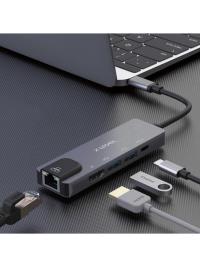 X-LEVEL XMH7810 X-MULTIDOCK 5IN1 TYPE-C TO USB HUB+HDMI+TYP-C+ETH GİGABİT